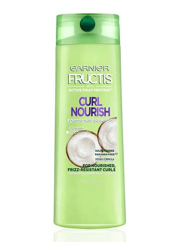 Bottle of Curl Nourish shampoo