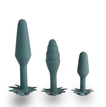 Plugs displaying sizes and textures