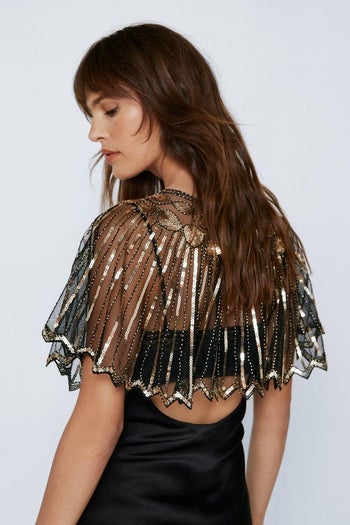 back view of the shawl