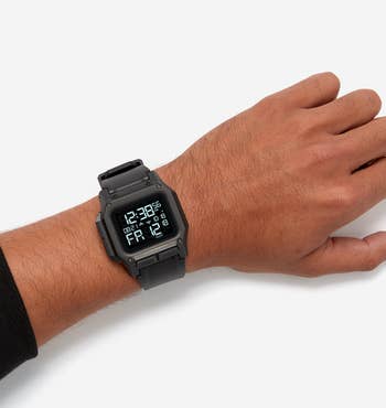 model wearing the watch