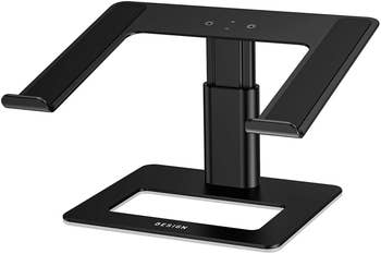 Black adjustable laptop stand
