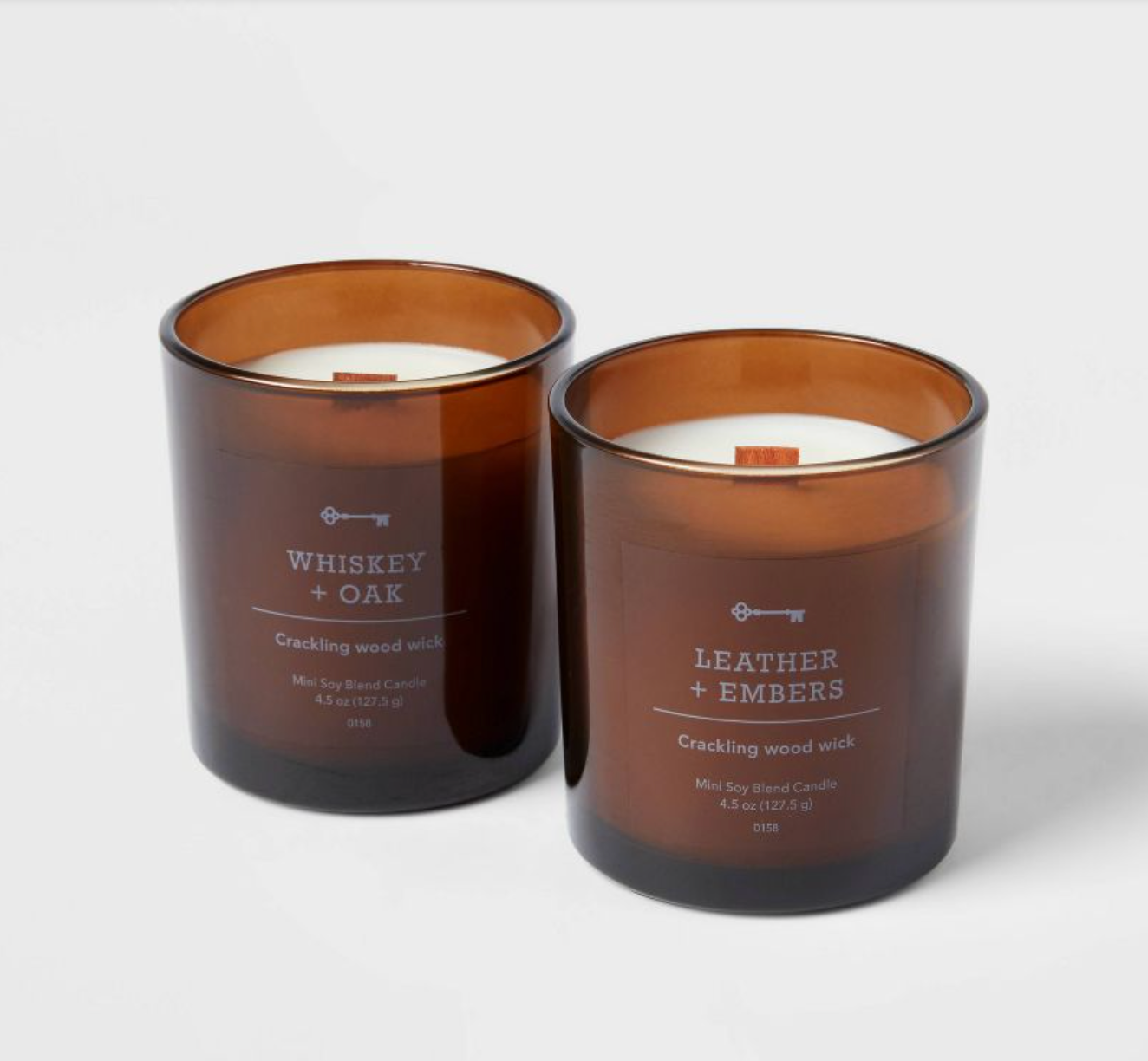  Crackling Wood Wick Candle Handcrafted with Natural