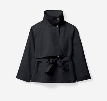 product image of the coat in black