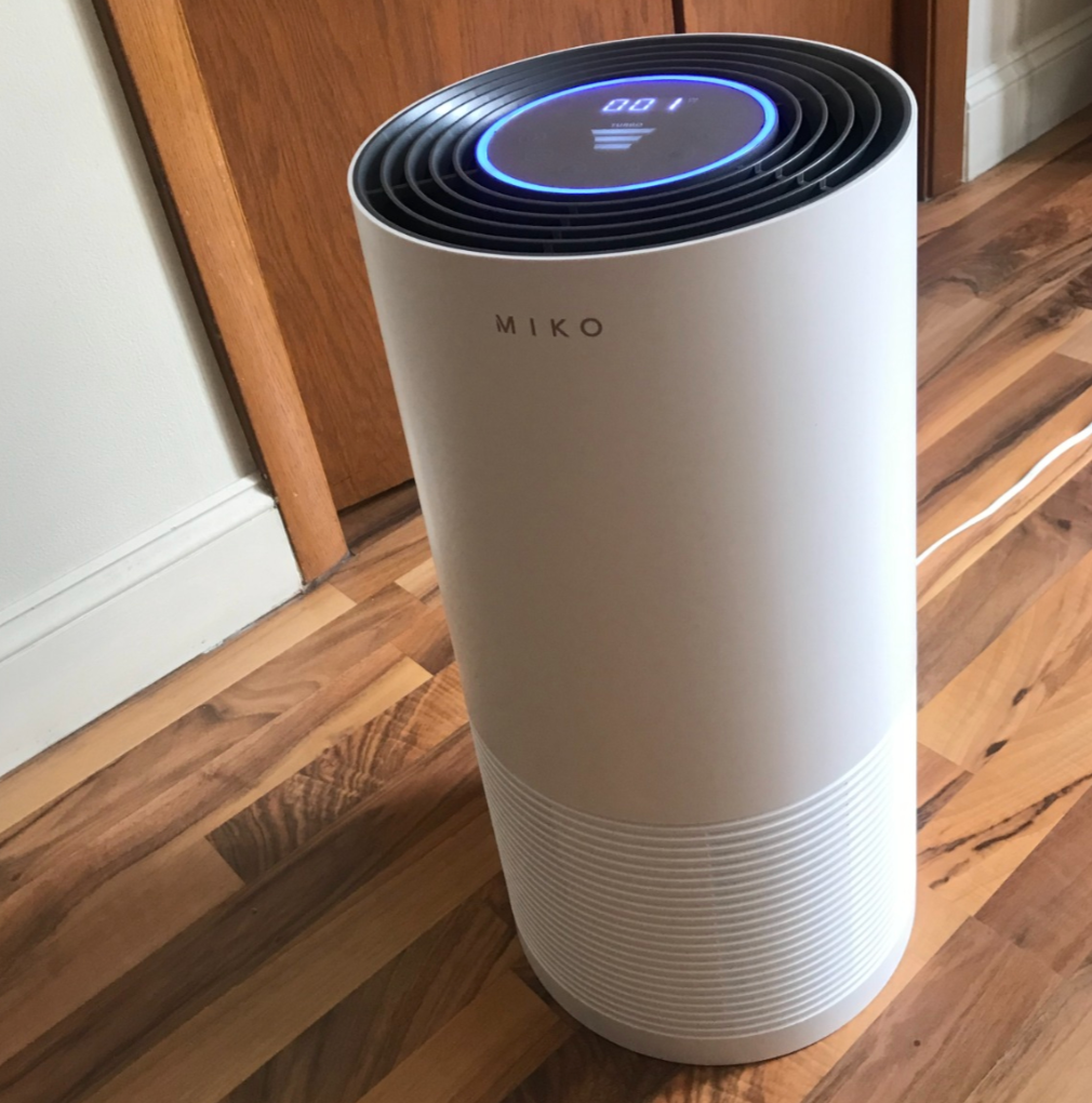 reviewer photo of the air purifier