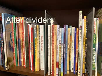 same reviewer representation  with books organized and substance   