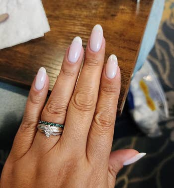 reviewer's milky neutral manicure