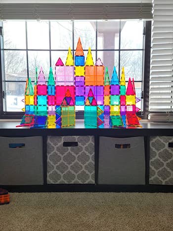 Reviewer made castle with tiles