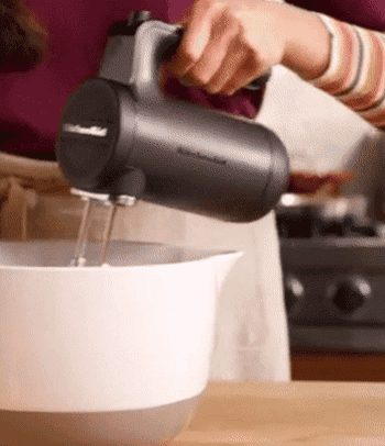 gif of someone using the black hand mixer