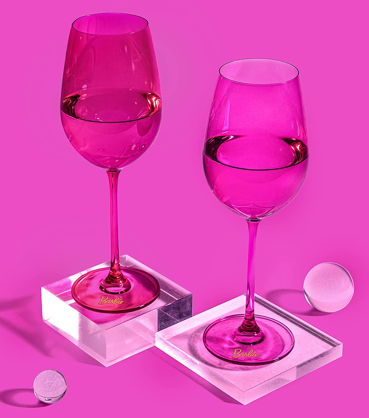Image of the two pink Barbie glasses