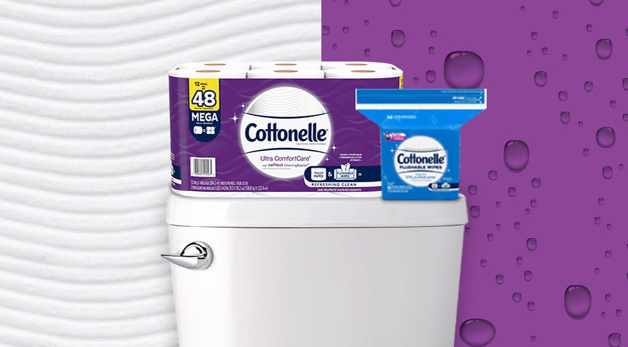 Toilet paper & flushable wipes