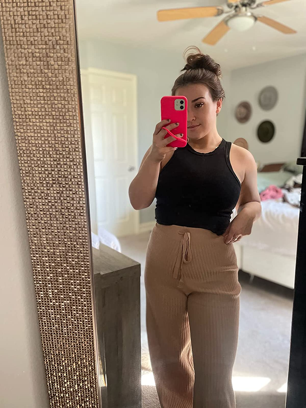 a different reviewer wearing khaki