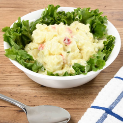 A bowl of potato salad