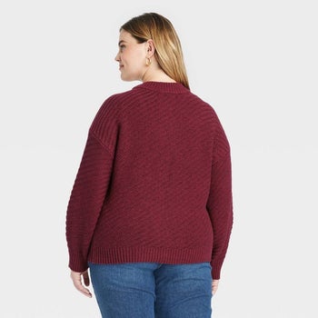 Dessi Cozy Pull Over Two Toned Sweater