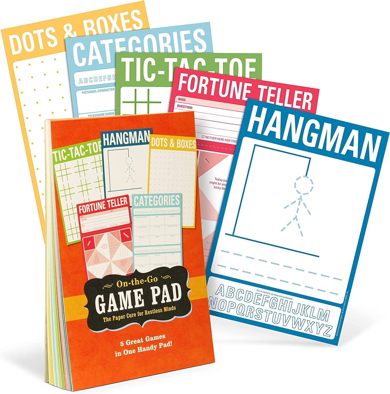 Pen and Paper Games: A 2 Player Activity Book of Tic Tac Toe, Dots & Boxes,  Connect Four, and Hangman - Fun Activities for Family Time