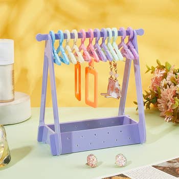the purple version, which has rainbow-colored hangers