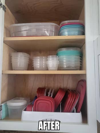 reviewer after photo now showing the container lids nice and organized
