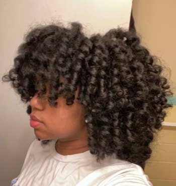 reviewers curly hair after using flexirods