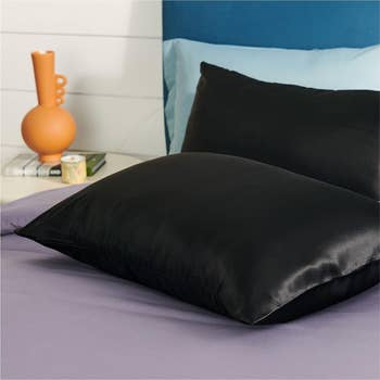 The pillowcases in black