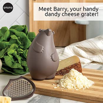 a bear-inspired cheese grater