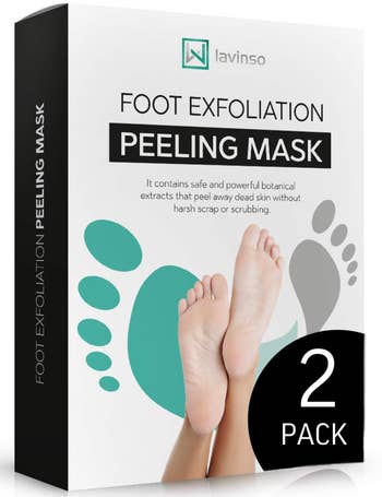 the box of foot exfoliating peeling masks