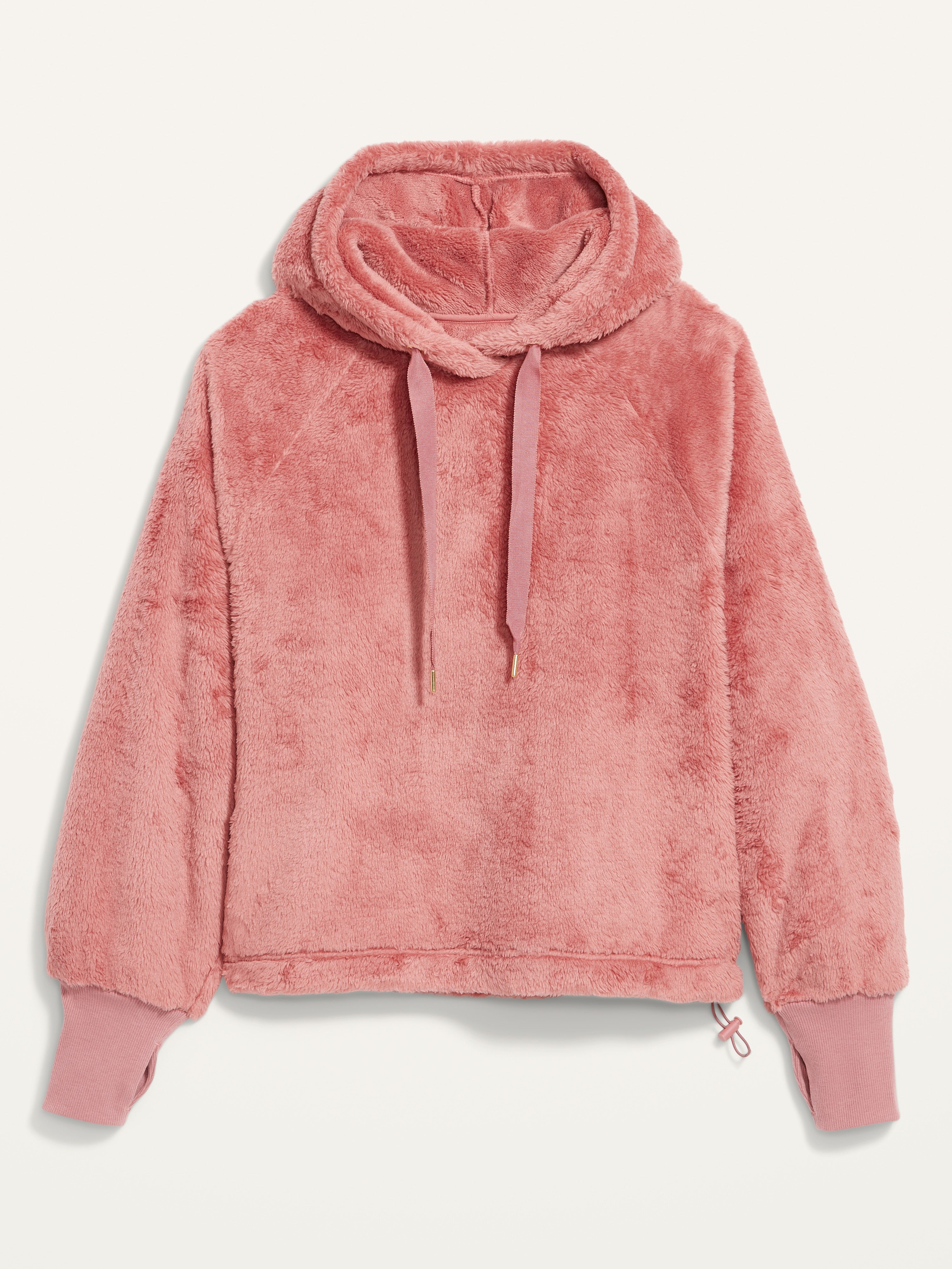 Fuzzy pink hoodie