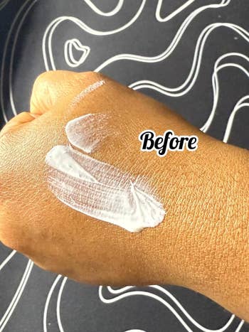 Reviewer's manus earlier utilizing Black Girl Sunscreen
