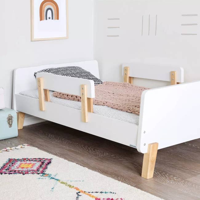 the white toddler bed