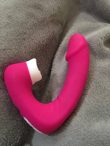 Pink dual-stimulating sex toy
