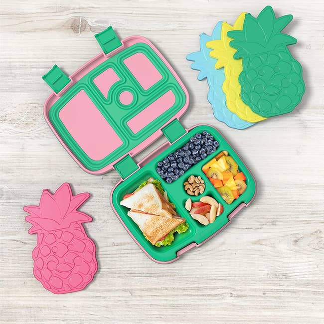 a product shot of the slim ice packs in the pineapple shapes