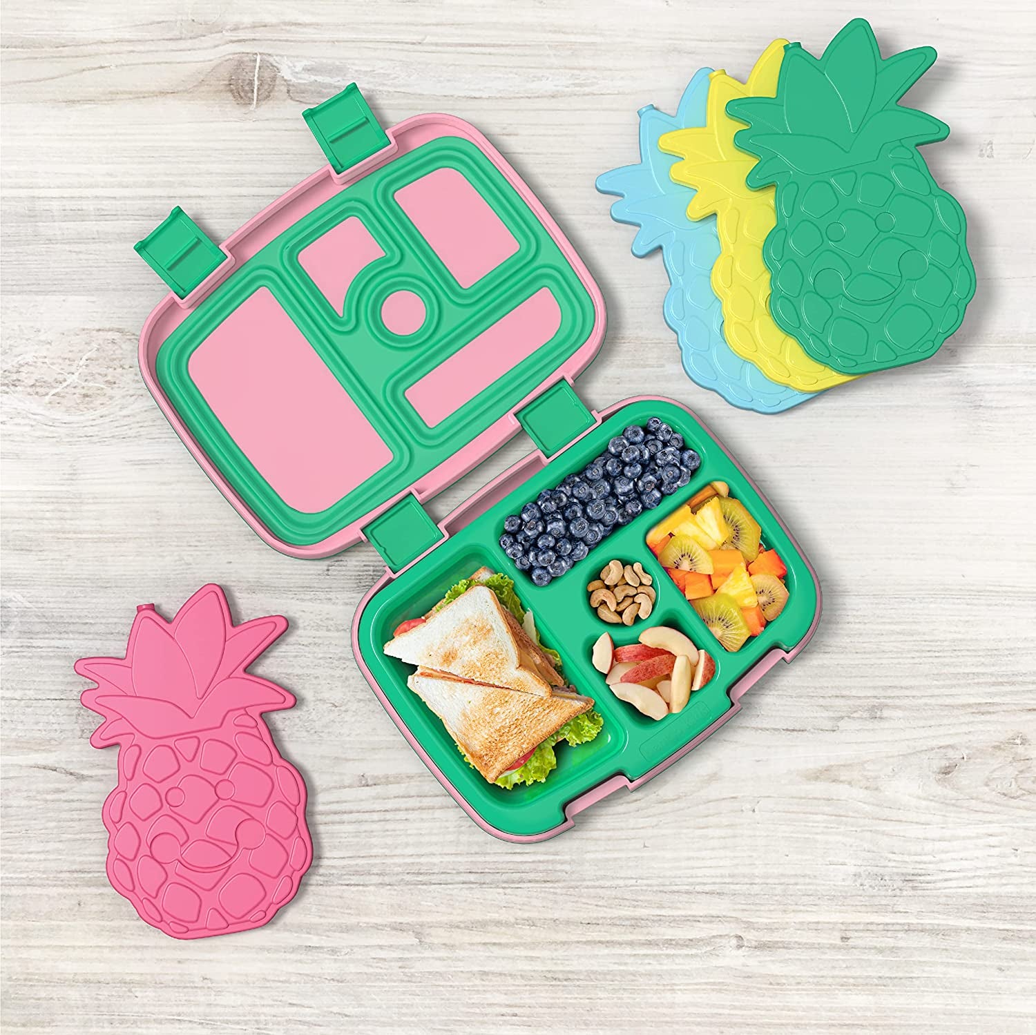 a product shot of the slim ice packs in the pineapple shapes
