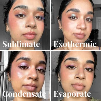 A exemplary  wearing Phytosurgence toasted blushes successful  Condensate, Evaporate, Exothermic, and Sublimate