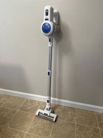 reviewer image of the cordless stick vacuum