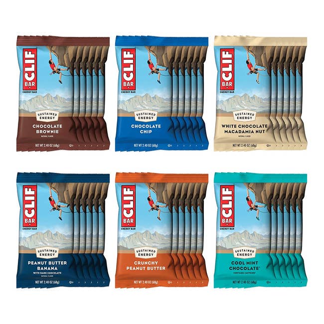 various clif energy bars