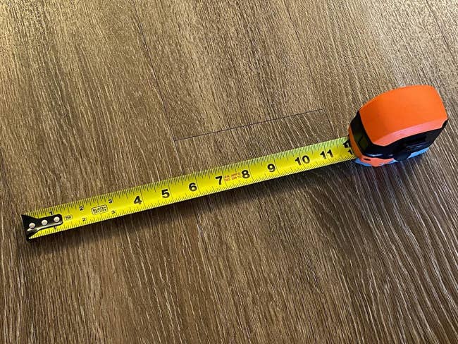 a reviewer's measuring tape