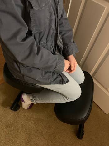 Person sitting on casual clothing style