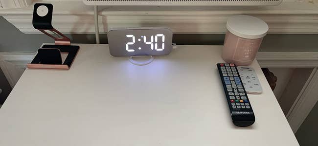 The clock on a reviewer's desk 