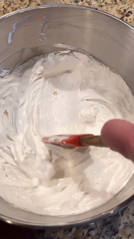 gif of a spatula lifting the baby butter