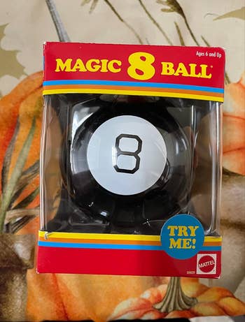 Magic 8 Ball bundle  encouraging play   with the slogan 