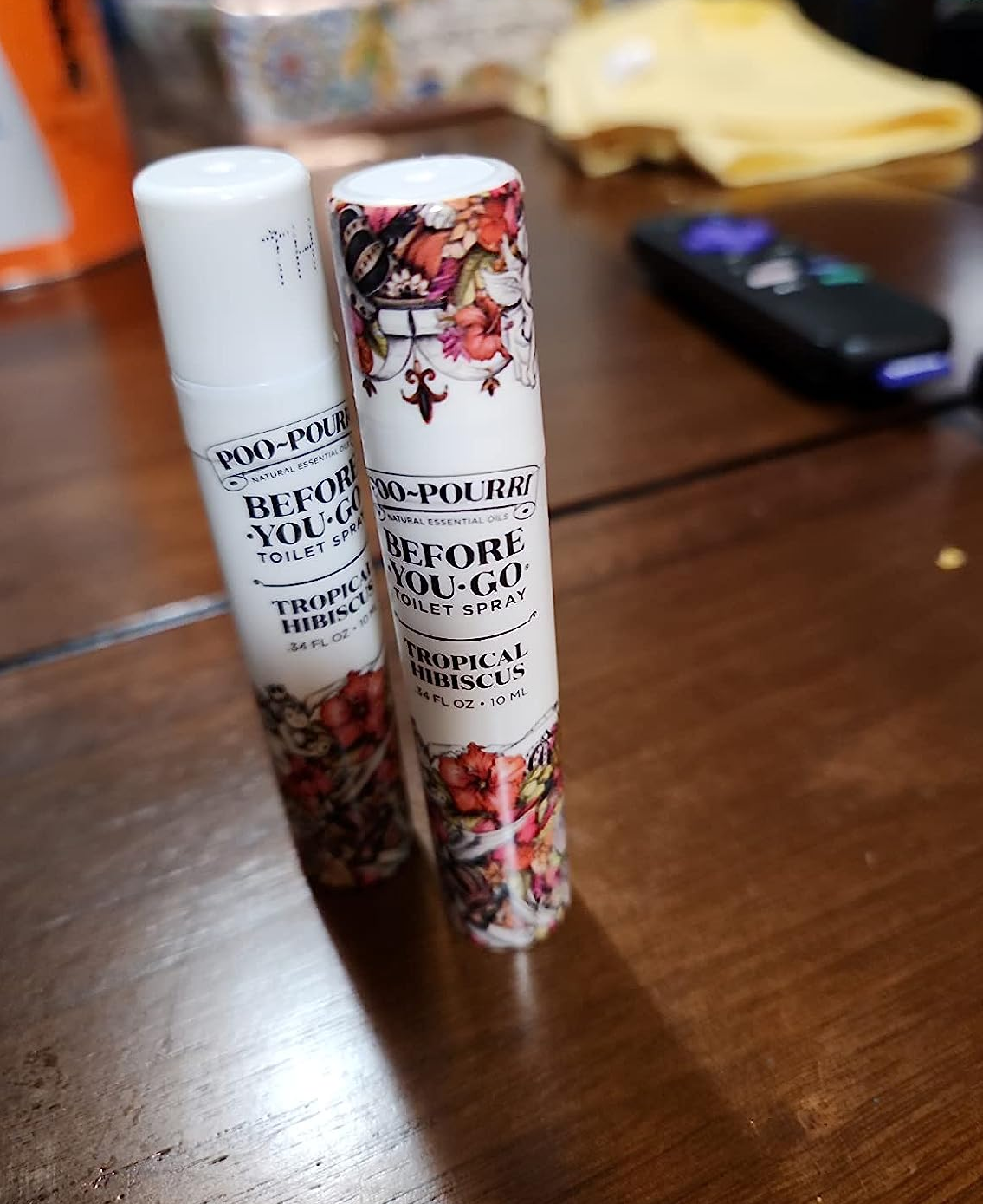 Reviewer's travel-size spray