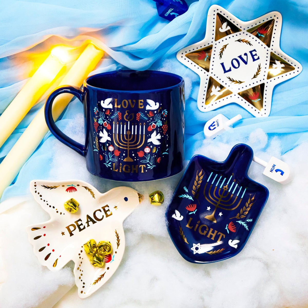 trinket trays shaped like a dove that says