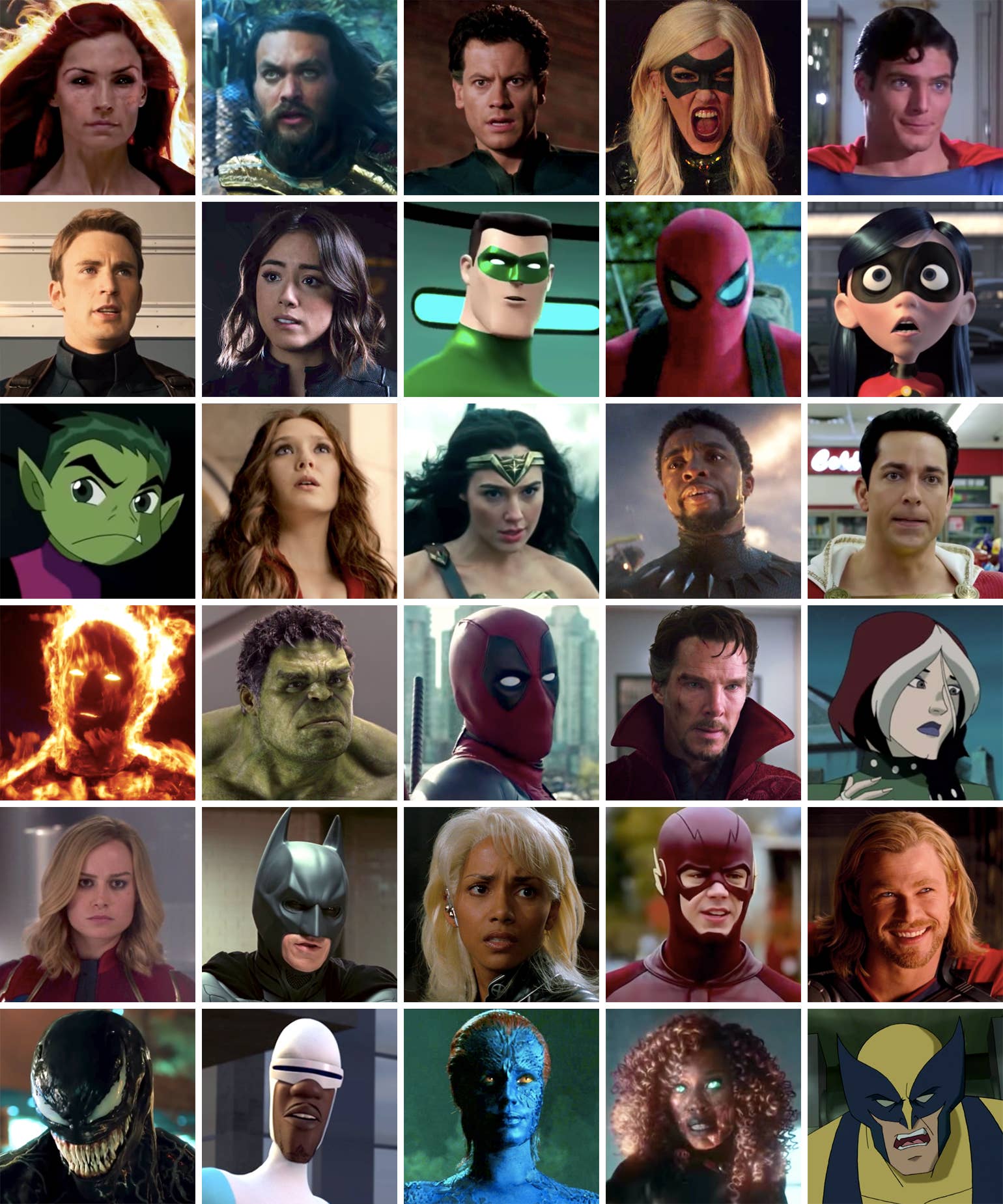 Can You Identify These Superheroes?