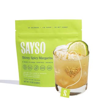 The Sayso Skinny Spicy Margarita cocktail mix