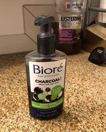 A reviewer photo of the cleanser