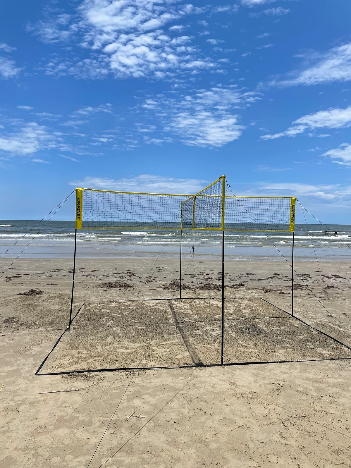 Crossnet Four Square Volleyball Net & Game Set For Sale Nine Square ...