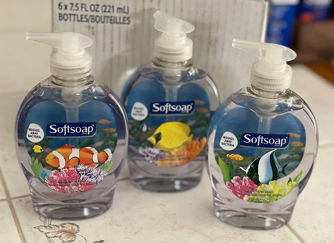Reviewer image of three clear soaps