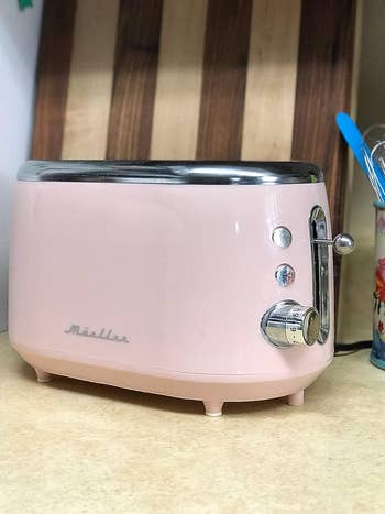 Reviewer's pink toaster
