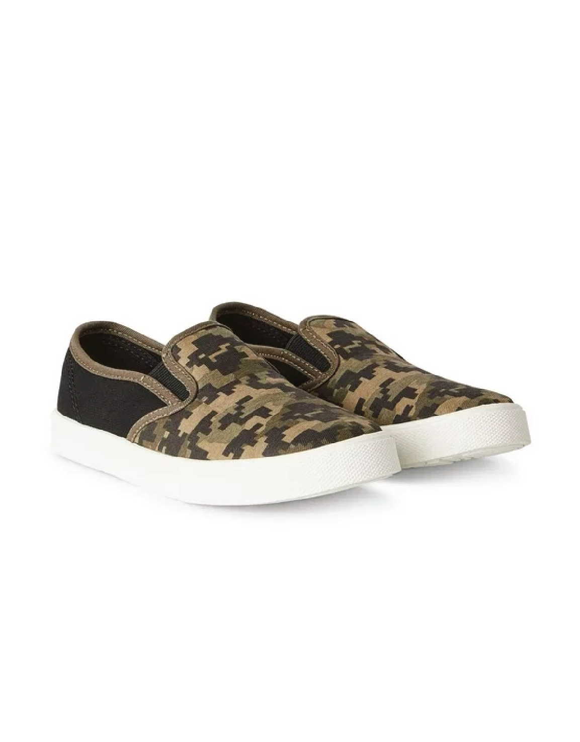slip on camo printed shoes 