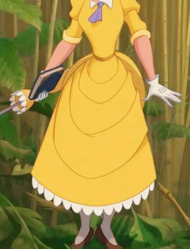 Disney character yellow dress best sale