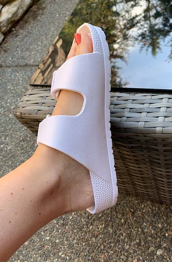 side view of the white slides
