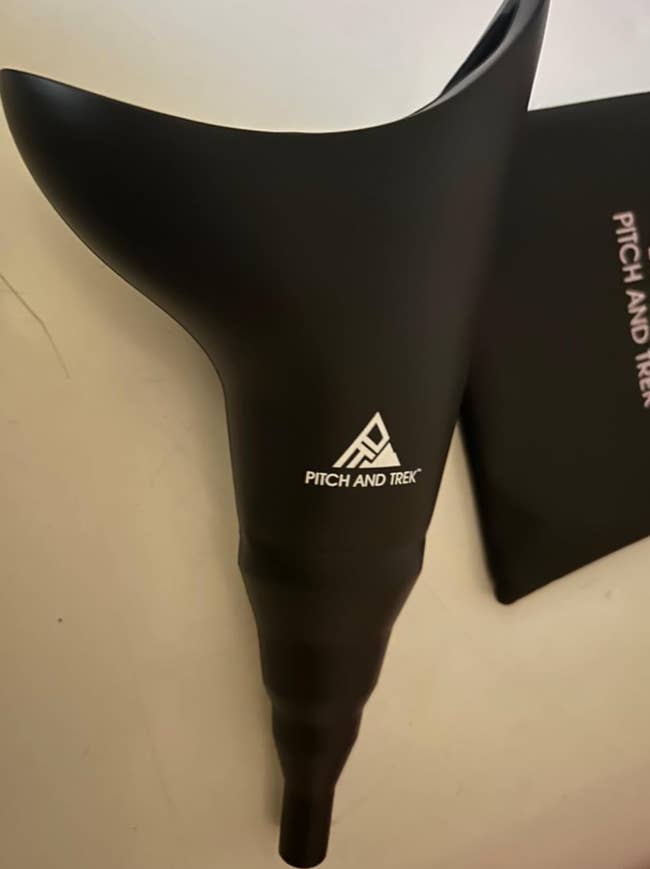 Black silicone funnel with